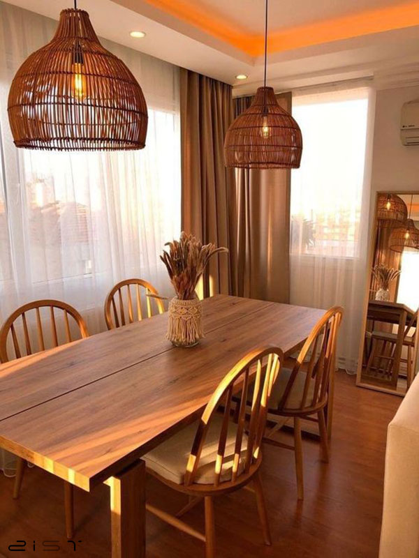 خرید میز ناهار خوری چوبی یک انتخاب عالی برای دکوراسیون داخلی آشپزخانه مدرن