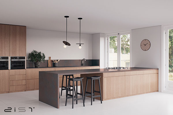 ترکیب دکوراسیون داخلی آشپزخانه مدرن با سبک اسکاندیناوری