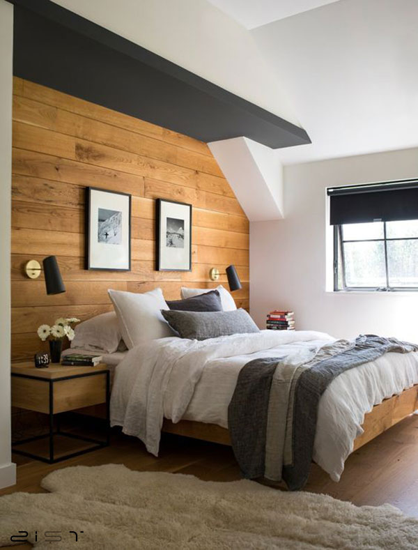 دکوراسیون چوبی مدرن اتاق خواب