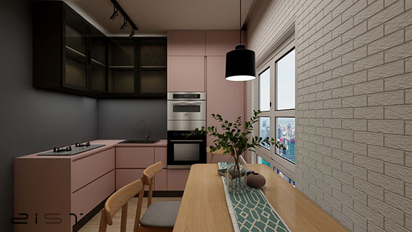 اگر فضای کوچکی دارید حتما یک پنجره برای آشپزخانه خود تعبیه کنید
