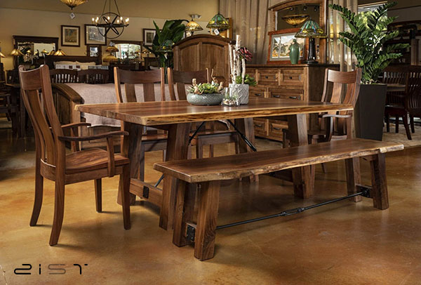 مدل میز ناهار خوری جدید شیک چوبی روستیک یک انتخاب عالی برای منازل شما است