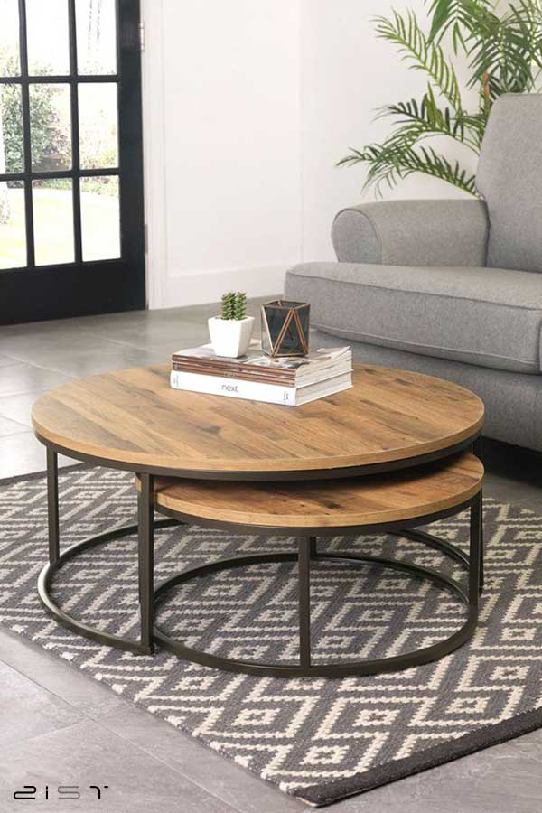 میز جلو مبلی چوبی برای خانه های کوچک انتخاب عالی هستند